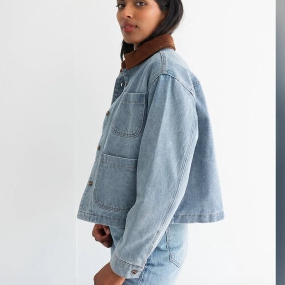 NWOT Magali Denim Jacket BRUNETTE The Label 2x/3x - Picture 3 of 9